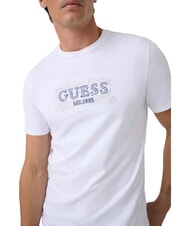 GUESS BOX LORO ROPES T-shirt avec logo &eacute;pingl&eacute; blanc pur - T-shirt - 4
