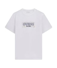 GUESS BOX LORO ROPES T-shirt avec logo &eacute;pingl&eacute; blanc pur - T-shirt - 5