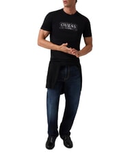 GUESS BOX LORO ROPES T-shirt avec logo &eacute;pingl&eacute; jetbla - T-shirt - 3