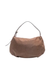 BORBONESE PRIVE Sac bandouli&egrave;re, avec bandouli&egrave;re ch&acirc;taigne - Sacs pour Femme - 4
