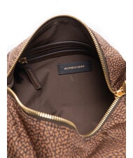 BORBONESE PRIVE Sac bandouli&egrave;re, avec bandouli&egrave;re ch&acirc;taigne - Sacs pour Femme - 5