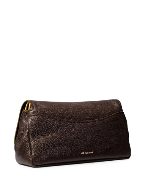 BRYANT Sac bandouli&egrave;re en cuir chocolat - Sacs pour Femme