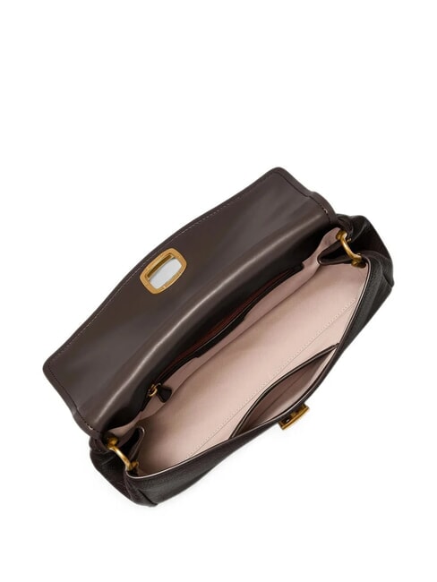 BRYANT Sac bandouli&egrave;re en cuir chocolat - Sacs pour Femme