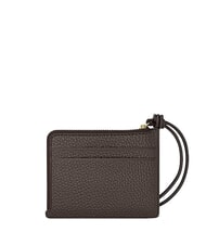 MICHAEL KORS JET SET porte-cartes en cuir chocolat - Portefeuilles Femme - 2