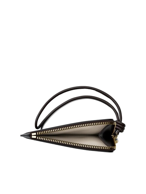 JET SET porte-cartes en cuir chocolat - Portefeuilles Femme