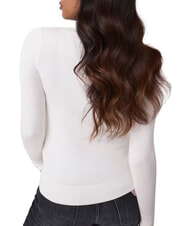 GUESS HALLIE TRIANGLE Pull &agrave; col montant, manches longues cremwhi - Chandails pour femmes - 2