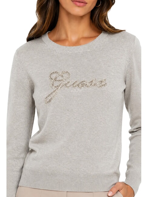 GEORGIA LOGO chemise &agrave; manches longues gris chin&eacute; clair m - Chandails pour femmes