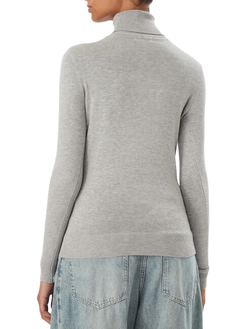 HALLIE TRIANGLE Pull &agrave; col montant, manches longues gris chin&eacute; clair m - Chandails pour femmes