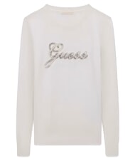 GUESS GEORGIA LOGO chemise &agrave; manches longues cremwhi - Chandails pour femmes - 5