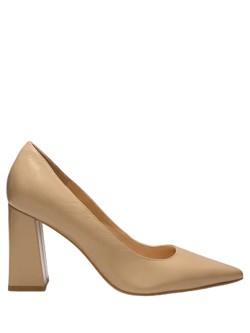 BARCHIE Escarpins en cuir &agrave; talons hauts BEIGE - Chaussures Femme