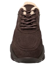 GUESS MICOLA3 Baskets en cuir brun - Chaussures Femme - 3