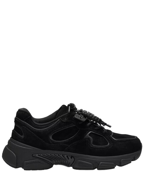 IRRINA Baskets en cuir NOIR - Chaussures Femme