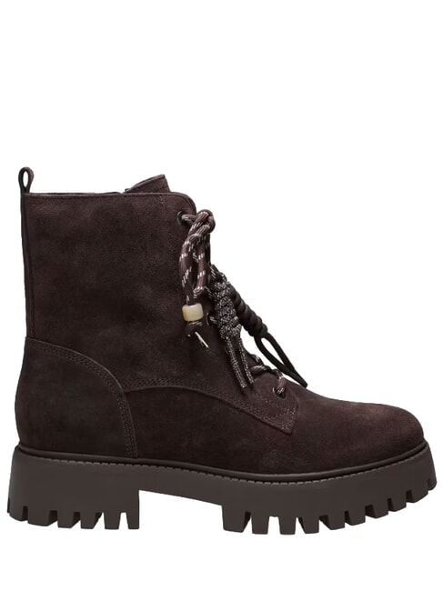 FIZZLE bottines en cuir brun - Chaussures Femme