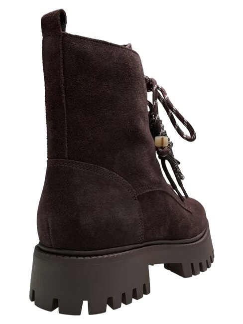 FIZZLE bottines en cuir brun - Chaussures Femme