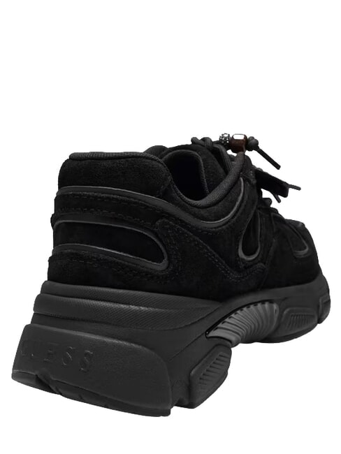 IRRINA Baskets en cuir NOIR - Chaussures Femme
