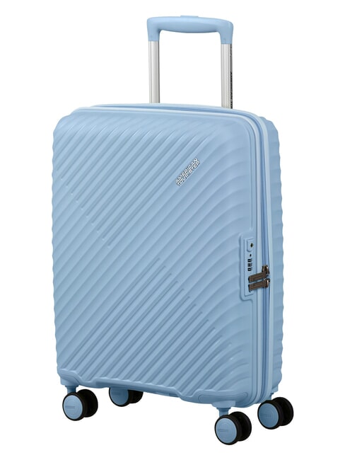 DIABLAST Valise &agrave; roulettes pour bagage cabine, cadenas TSA bleu glacier - Valises cabine