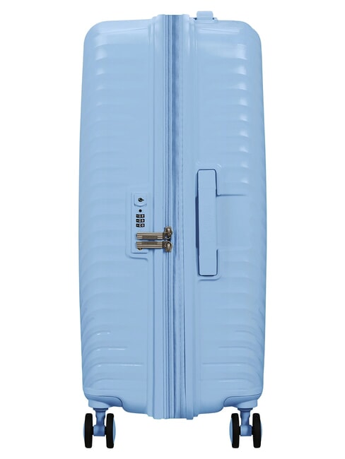 DIABLAST Valise trolley moyenne, extensible, avec serrure TSA bleu glacier - Valises Rigides