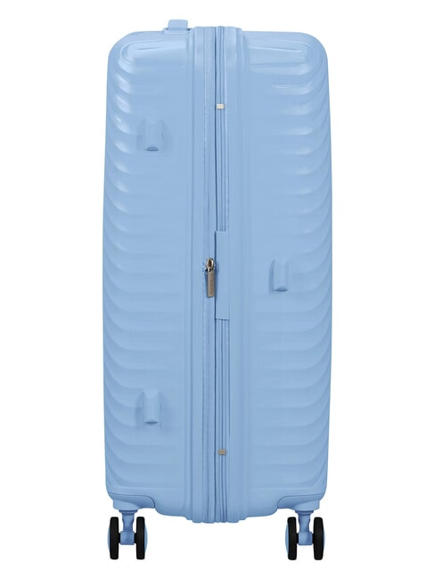 DIABLAST Valise trolley moyenne, extensible, avec serrure TSA bleu glacier - Valises Rigides