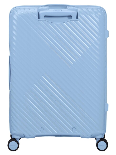 DIABLAST Valise trolley moyenne, extensible, avec serrure TSA bleu glacier - Valises Rigides