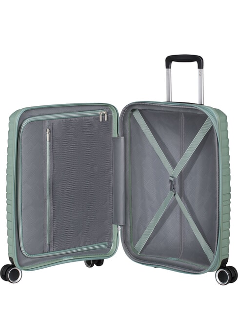 FLYTWIST  Bagage cabine extensible vert botanique - Valises cabine