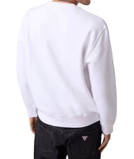 GUESS JEANS REGULAR AMERICAN Sweat-shirt &agrave; col rond blanc pur - Pulls molletonn&eacute;s - 2