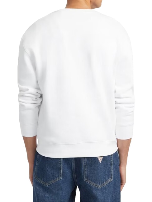 REGULAR AMERICAN Sweat-shirt &agrave; col rond blanc pur - Pulls molletonn&eacute;s