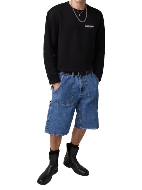 REGULAR AMERICAN Sweat-shirt &agrave; col rond jetbla - Pulls molletonn&eacute;s