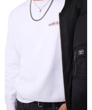 GUESS JEANS REGULAR AMERICAN Sweat-shirt &agrave; col rond blanc pur - Pulls molletonn&eacute;s - 3
