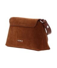 COCCINELLE NIKLA SUEDE BIM Mini sac bandouli&egrave;re Cognac - Sacs pour Femme - 3