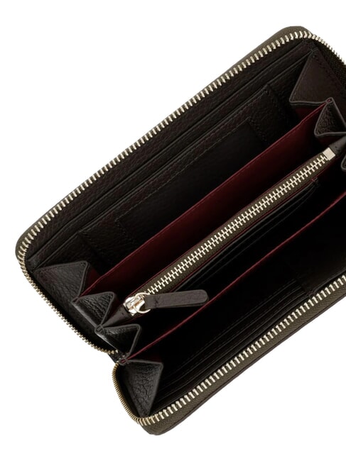 C-ME SOFTY  &Eacute;tui &agrave; cl&eacute;s/porte-monnaie en cuir boue - Portefeuilles Femme