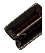 COCCINELLE C-ME SOFTY  &Eacute;tui &agrave; cl&eacute;s/porte-monnaie en cuir boue - Portefeuilles Femme - 2