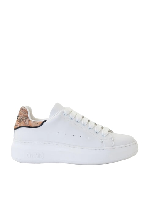 GEO  Baskets en cuir blanc - Chaussures Femme