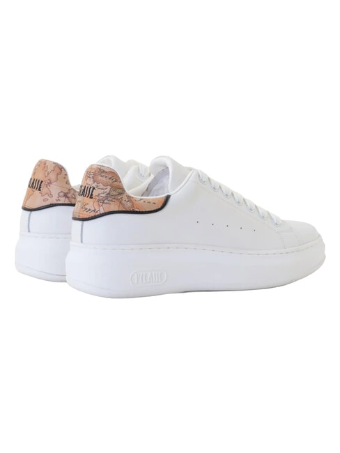 GEO  Baskets en cuir blanc - Chaussures Femme