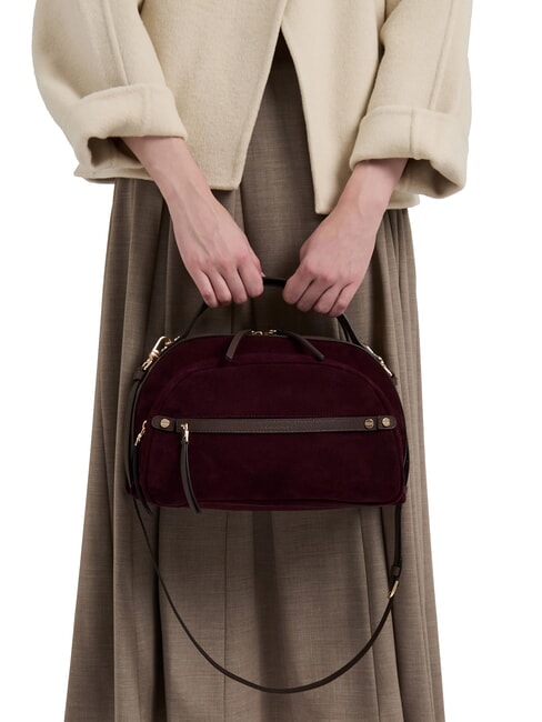 B-GALLERY Sac &agrave; main avec bandouli&egrave;re cabernet/cacao - Sacs pour Femme