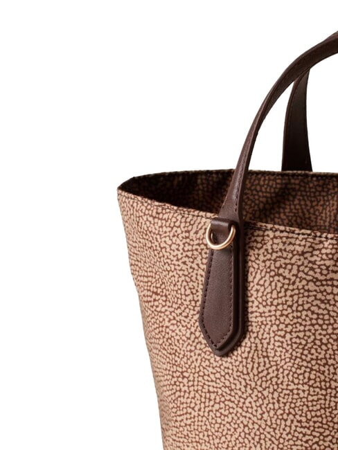 B-ESCAPE Sac &agrave; main avec bandouli&egrave;re beige/ch&acirc;taigne - Sacs pour Femme