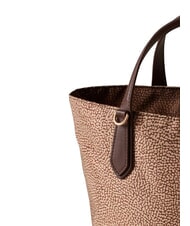 BORBONESE B-ESCAPE Sac &agrave; main avec bandouli&egrave;re beige/ch&acirc;taigne - Sacs pour Femme - 3