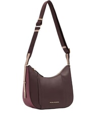 PIQUADRO CIRCLE Sac bandouli&egrave;re en cuir bordeaux/rose - Sacs pour Femme - 3