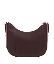 PIQUADRO CIRCLE Sac bandouli&egrave;re en cuir bordeaux/rose - Sacs pour Femme - 4
