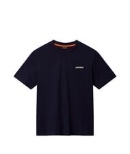 NAPAPIJRI S-SMALL BOX SS T-shirt en coton blu marine - T-shirt - 3