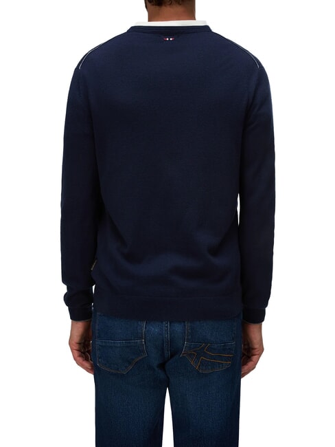 DAMAVAND pull en laine blu marine - Pulls pour hommes