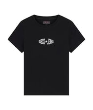 GUESS JEANS PRINT SLIM T-shirt &agrave; manches courtes ajust&eacute; jetbla - T-shirt - 5