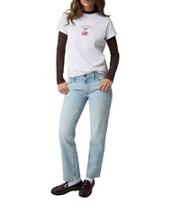 GUESS JEANS CHERRY REGULAR T-shirt &agrave; manches courtes gris bruy&egrave;re clair gj lt - T-shirt - 3