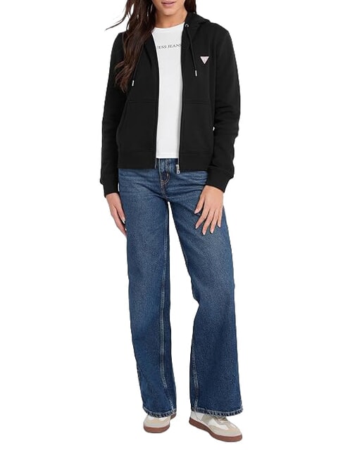 REGULAR MINI Sweat &agrave; capuche zipp&eacute; jetbla - Sweat-shirts pour femmes