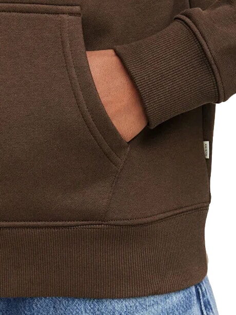 REGULAR MINI Sweat &agrave; capuche zipp&eacute; caf&eacute; noir - Sweat-shirts pour femmes