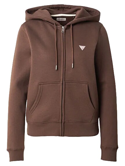 REGULAR MINI Sweat &agrave; capuche zipp&eacute; caf&eacute; noir - Sweat-shirts pour femmes