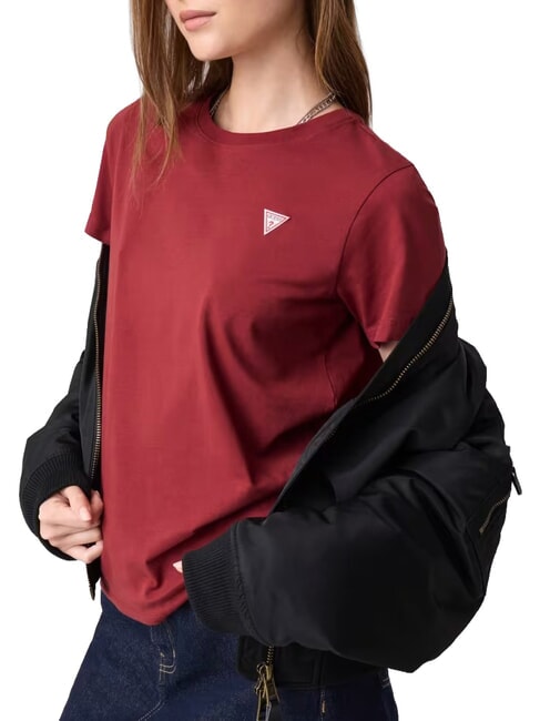 TRIANGLE T-shirt en coton rouge du vignoble - T-shirt