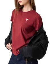 GUESS JEANS TRIANGLE T-shirt en coton rouge du vignoble - T-shirt - 4