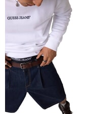 GUESS JEANS SLIM LOGO Sweat-shirt blanc pur - Pulls molletonn&eacute;s - 5