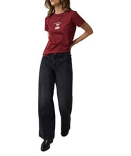 GUESS JEANS CHERRY REGULAR T-shirt &agrave; manches courtes rouge du vignoble - T-shirt - 3