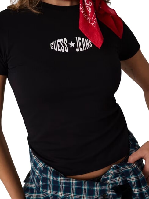 PRINT SLIM T-shirt &agrave; manches courtes ajust&eacute; jetbla - T-shirt